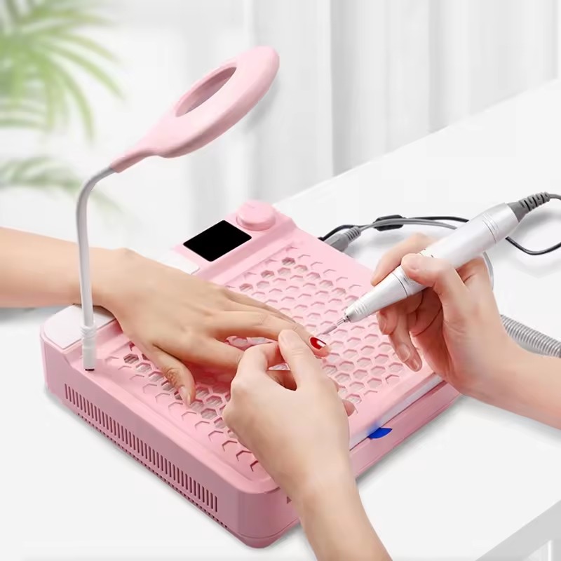 ネイルダストマシンコレクターは目に見えない粒子から肺をどのように保護しますか?